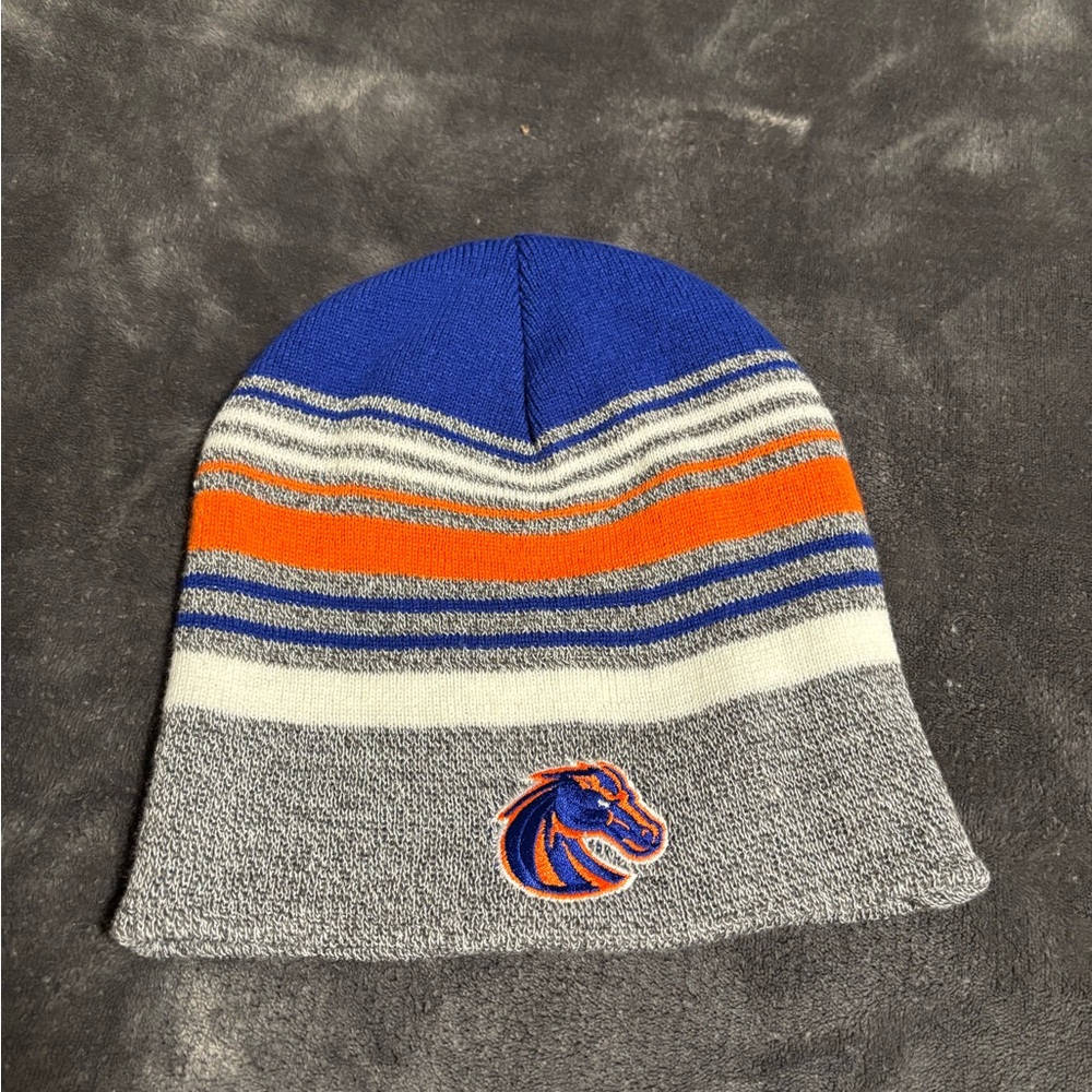 Boise State Striped Beanie